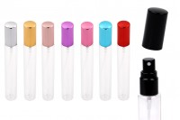 Glass bottle 20 ml transparent with spray and aluminum cap for perfumes - 6 pcs