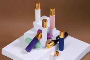 Rollon-Glasflasche 10ml mit Glaskugel in verschiedenen matten Farben-5