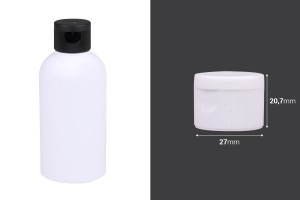 Capuchon rabattable en plastique PP24 en blanc ou noir-εικόνα_διαστάσεις