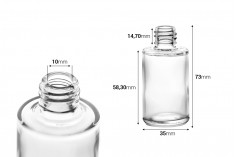 Sonderangebot! Parfümflasche 30 ml, rundes Glas (18/415) – Von 0,44 € bis 0,22 € pro Stück (Mindestbestellmenge: 1 Karton)