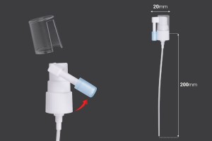Spray 18/410 local spray plastic with transparent cap and protective cap on the nozzle-2