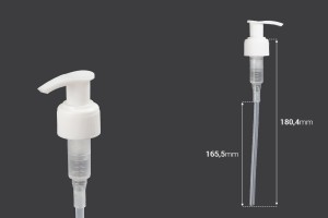 Pompe en plastique 24/410 blanche avec sécurité pour shampooing, crème ou émulsion-2