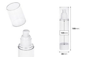 Μπουκάλι 100 ml airless ακρυλικό για κρέμα-εικόνα_διαστάσεις