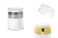 Βαζάκι airless ακρυλικό 30 ml με διάφανο καπάκι