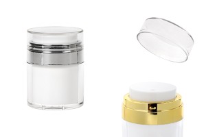 Airless Acrylglas 30ml mit transparentem Deckel-εικόνα_προϊοντική