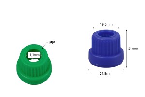 Large bouchon de sécurité en plastique pour compte-gouttes de 5 à 100 ml en blanc ou noir-εικόνα_διαστάσεις