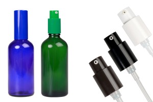 Pompe en plastique PP18/410 avec ressort externe adaptée à la crème-εικόνα_σύνθεση