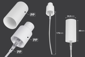 Spray plastique PP18/410 de couleur blanche pour bouteilles d'huiles essentielles-2
