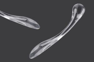 Plastikspachtel für Cremes (PS) 70 mm transparent - 50 Stk-1
