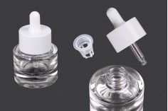 20 ml glass bottle with dropper and drainer