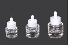 20 ml glass bottle with dropper and drainer