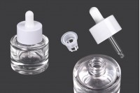 30 ml glass bottle with dropper and drainer