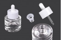 30 ml Glasflasche mit Tropfer und Abtropffläche