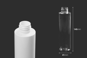 150 ml PET-Flasche in weißer oder transparenter Farbe (PP24)-bildabmessungen