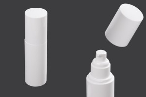 Flacon en plastique de 100 ml avec pompe à crème (PP20) et couvercle