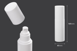 Flacon en plastique de 100 ml avec pompe à crème (PP20) et couvercle-2