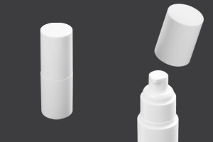 Bottiglia di plastica da 30 ml con pompetta dosatrice per crema (PP20) e tappo.-εικόνα_προϊοντική