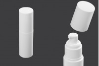 50ml plastic bottle with dispenser pump and cap with PP20 finish