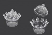 Jar for wedding favor - christening 70x50 mm plastic - 12 pcs
