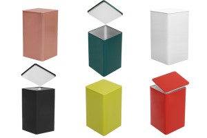 Metall-Aufbewahrungsbox 85x85x150 Quadrat in verschiedenen Farben-1
