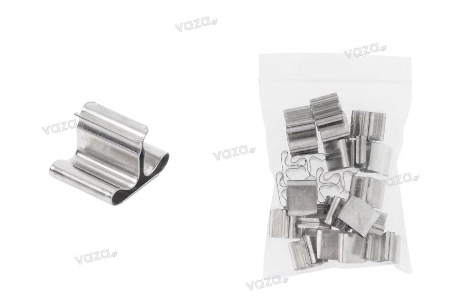 Metal bases for wooden wicks - 25 pcs