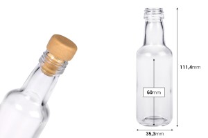 Shishe qelqi në miniaturë 50 ml-εικόνα_διαστάσεις