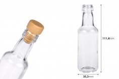 Miniature glass bottle 50 ml