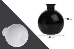 Glasflasche 250 ml und Kugelform für Raumbeduftung-bildabmessungen