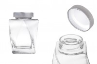 Glass jar 360 ml with silver cap - 6 pcs