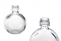 Glass bottle 50 ml (PP24) in round shape - 6 pcs