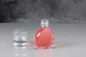 Glasflasche 50 ml (PP24) in runder Form - 6 Stk-6