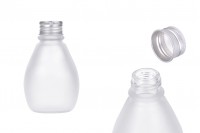 100 ml glass sandblasting bottle with aluminum cap - 6 pcs
