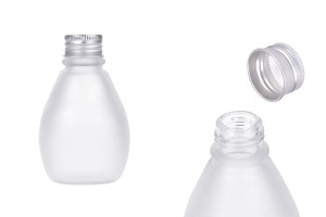 Flacon de sablage en verre de 100 ml avec bouchon en aluminium - 6 pcs-1