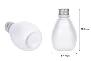 Flacon de sablage en verre de 100 ml avec bouchon en aluminium - 6 pcs-2