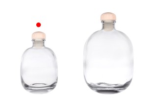 Elegante 250-ml-Flasche mit Korken und Verschluss-3
