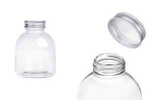 Flacon en verre 300 ml transparent avec bouchon en aluminium - 6 pcs-εικόνα_προϊοντική