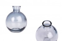 Glass bottle 160 ml in gray color for room fragrance