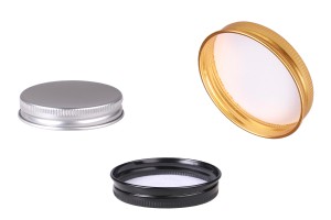 Couvercle en aluminium pour bocaux en verre 100 ml en différentes couleurs - 6 pcs-εικόνα_προϊοντική