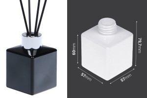 Glasflasche 100 ml (PP28) eckig geeignet für Raumduft in verschiedenen Farben-2