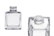 Γυάλινο μπουκάλι 100 ml (PP28) τετράγωνο κατάλληλο για αρωματικό χώρου