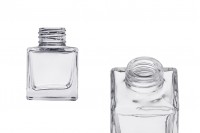 Glasflasche 50 ml (PP28) quadratisch geeignet für Raumbeduftung