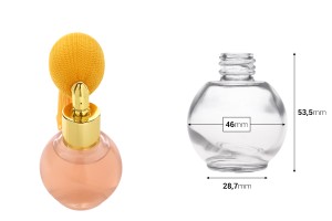 Flacon de parfum rond 30 ml (18/415)-εικόνα_διαστάσεις