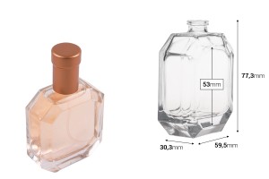 Flacon de parfum de 50 ml avec fermeture de sécurité « Crimp » de 15 mm-εικόνα_διαστάσεις