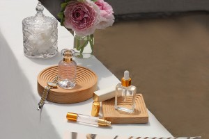 Flacone in vetro trasparente da 30 ml con contagocce in vari colori per siero-εικόνα_σύνθεση