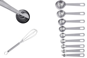 Cuillères à mesurer en acier inoxydable (SET de 11 pièces)-2