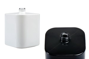 Luxus-Parfümflasche aus Glas 100 ml (15/400) in Weiß oder Schwarz-εικόνα_προϊοντική