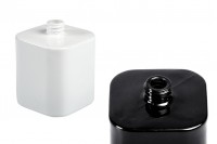 Flacon de parfum en verre de luxe 50 ml (PP 15) en noir ou blanc