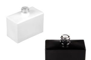 30-ml-Parfümflasche aus rechteckigem Glas (15/400), in schwarzer oder weißer Farbe-produktbild