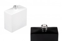 Γυάλινη φιάλη αρωμάτων 50ml (15/400) σε ορθογώνιο σχήμα μαύρο ή λευκό χρώμα