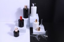 Μπουκάλι αρωμάτων 30 ml στρογγυλό με κλείσιμο ασφαλείας "Crimp" 15 mm σε λευκό ή μαύρο χρώμα